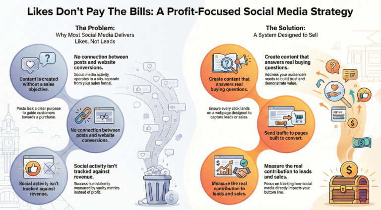 Profit-Focused Social Media Strategy Guide Infographic